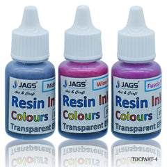Jags Resin Ink Colours Transpent Effect Set Of 3Ps TDCPART-4