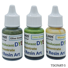 Jags Resin Ink Colours Transpent Effect Set Of 3Ps TDCPART-5