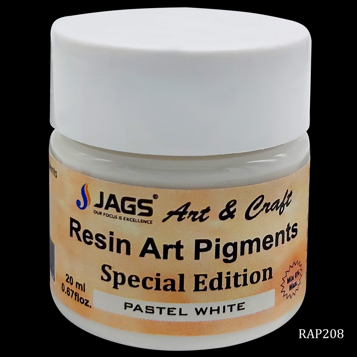 Resin Art Pigments 20ML Pastel White RAP208
