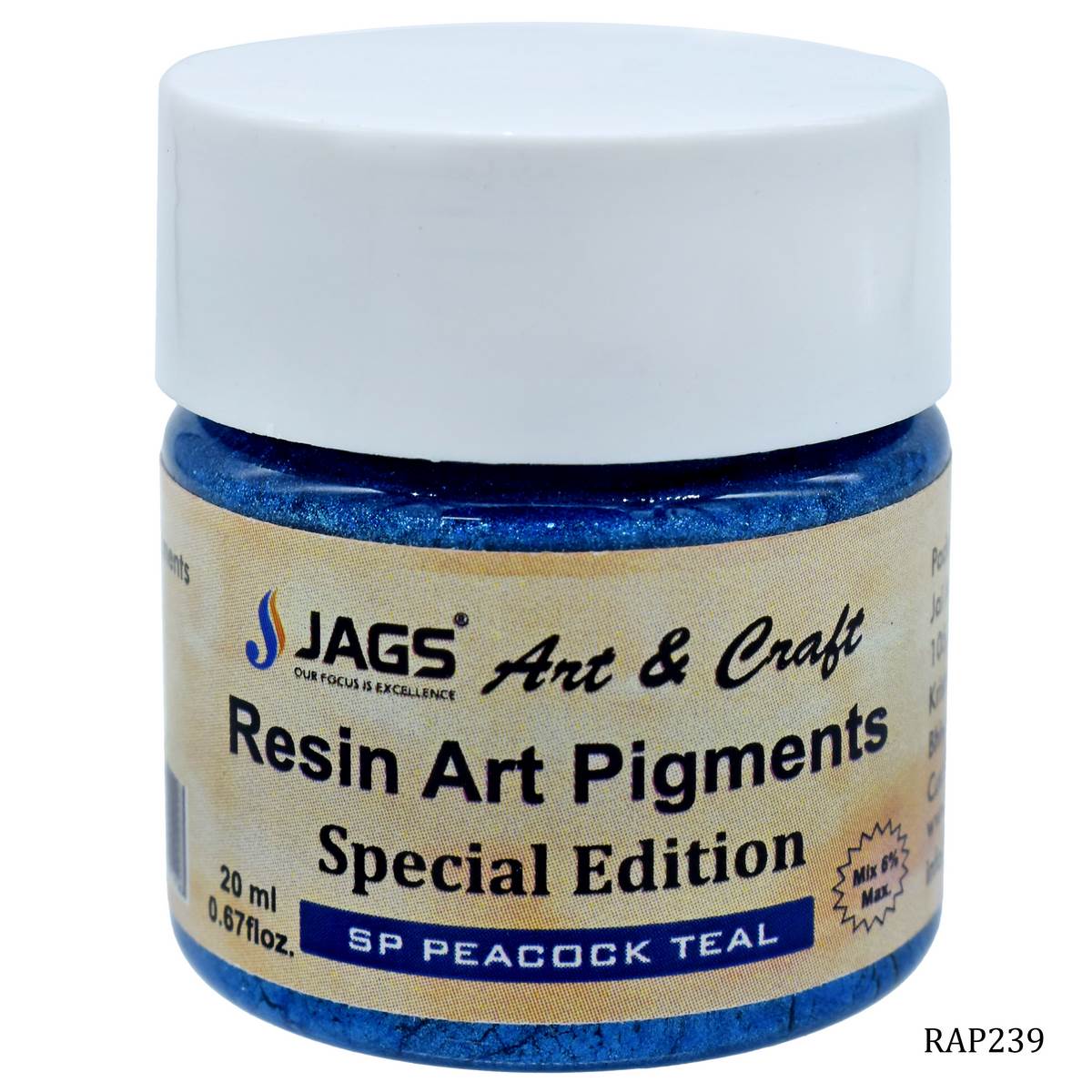 Resin Art Pigments 20ML Sp Peacock Teal RAP239