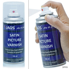 Jags Spray Picture Varnish Satin 150ML JSPV01
