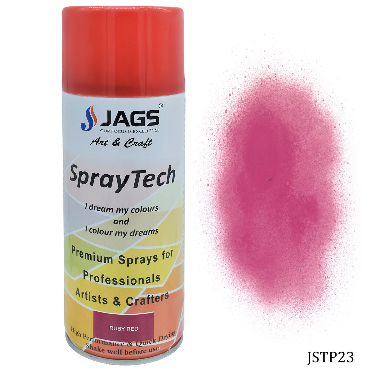 Jags Spray Tech Paint 400ml Ruby Red JSTP23