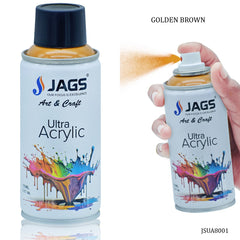 Jags Spray Ultra Acrylic 150ml Golden Brown 8001 JSUA8001