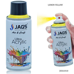 Jags Spray Ultra Acrylic 150ml Lemon Yellow 1018 JSUA1018