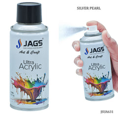 Jags Spray Ultra Acrylic 150ml Silver Pearl 631 JSUA631
