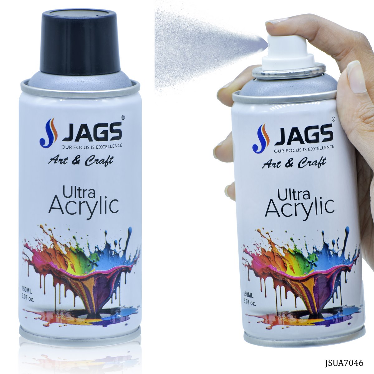 Jags Spray Ultra Acrylic 150ml Stone Grey 7046 JSUA7046