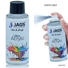 Jags Spray Ultra Acrylic 150ml White Grey 7047 JSUA7047