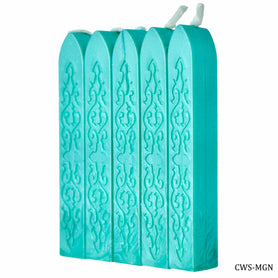 Craft Wax Stick Pack of 5 Metalic Green CWS-MGN