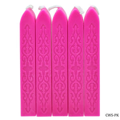 Craft Wax Stick Pack of 5 Pink CWS-PK