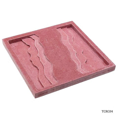 Tea Coaster Resin Craft MDF 3D Square TCRC04