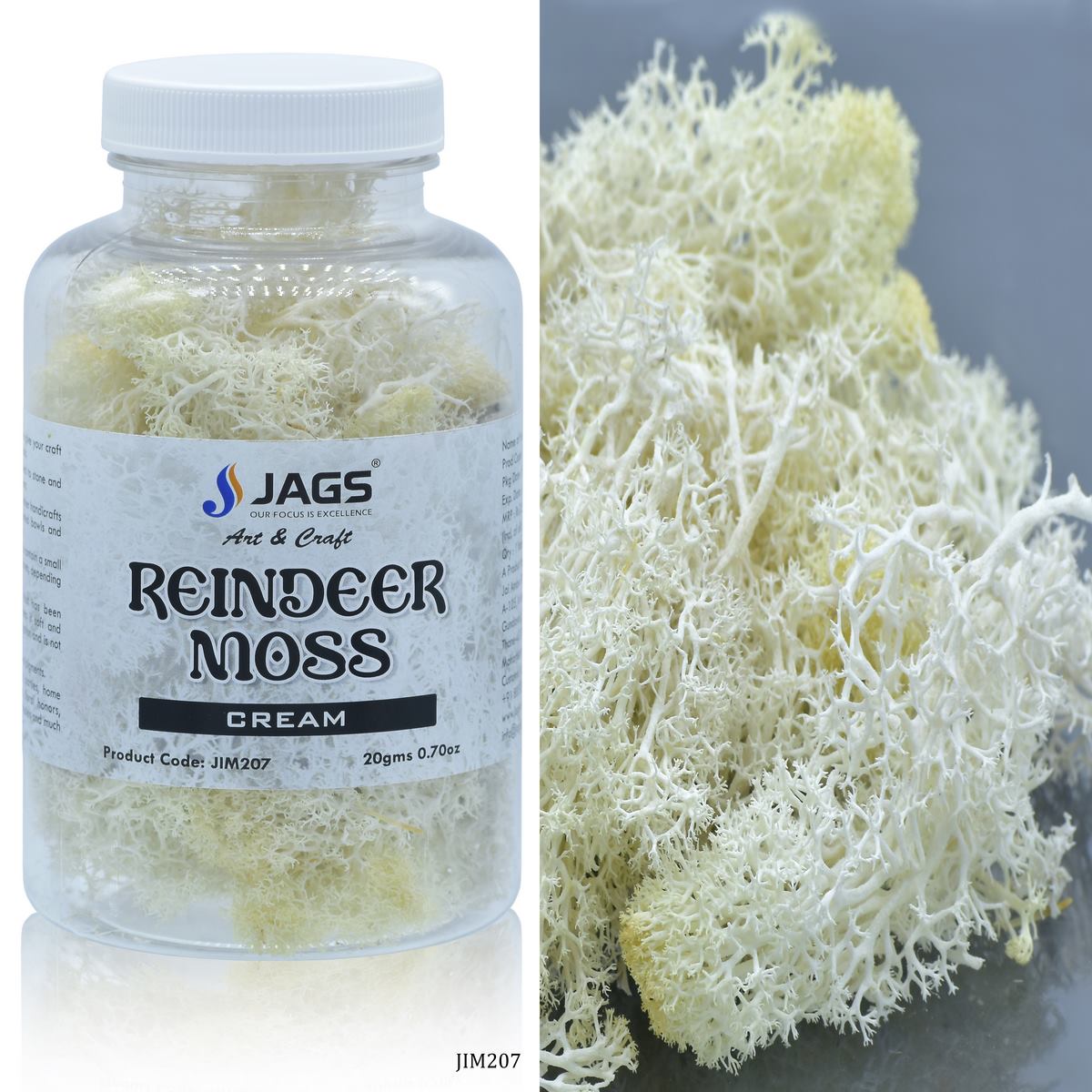 Jags Reindeer Moss 20 Grms Cream JIM207