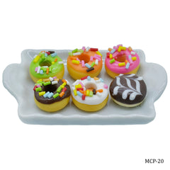 Miniature Ceramics Breakfast Food Plate 1 Pcs Set Mix MCP-20