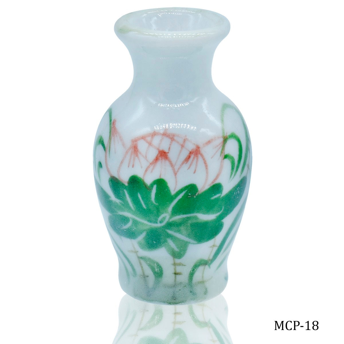 Miniature Ceramics Flower Pot 1Pcs Set Printed Colour MCP-18