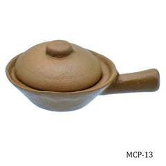 Miniature Ceramics Pan 1 Pcs Set Brown MCP-13