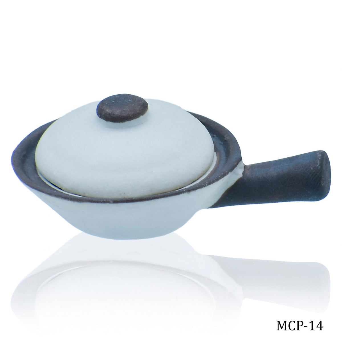 Miniature Ceramics Pan 1 Pcs Set White MCP-14