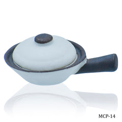 Miniature Ceramics Pan 1 Pcs Set White MCP-14