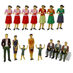 Miniature Model Figure Humans 15 Pcs XCR-1.30