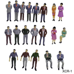 Miniature Model Figure Humans 20 Pcs XCR-1.50