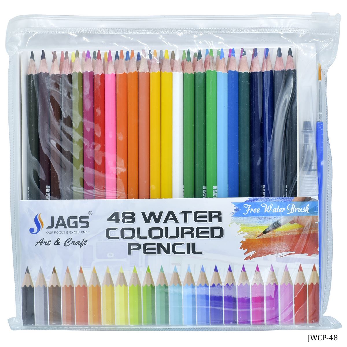 Jags Water Colour Pencil 48 Colours JWCP-48