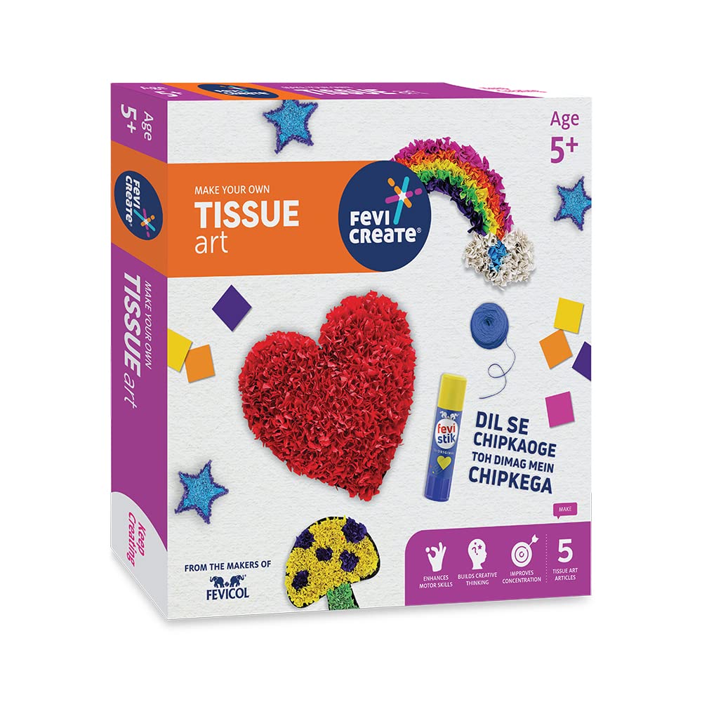 Fevicreate Tissue Art | Kids Craft Suppies For Kids
