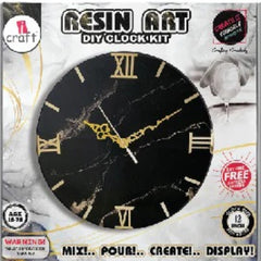 iCraft DIY Resin Clock Kit - 12 x 12 Inches -Your Own Customized Clock