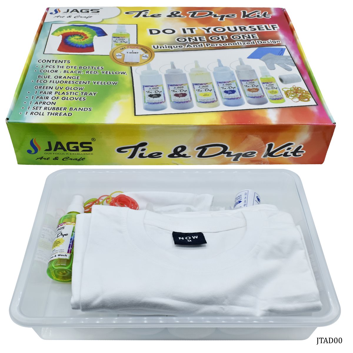 Jags Tie and dye Set Of 5 + 1 JTAD00