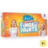 8-in-1 Washable Finger Paints Non Toxic Washable Finger Paints for 2 Year Olds