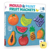 Art and Craft Kit for Kids 5 to 9 Year Olds - Mould & Paint Fruit Magnets