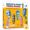 Fridge Magnet Making Kit, DIY Toys, Kids Activity for 5 Years & Above - Mould and Paint Tribal Masks