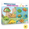 Mould & Paint Dinos & Under Water - DIY Craft Kit, Kids Activity for 5 Years & Above