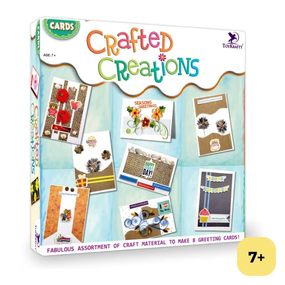 Cards Crafted Creations - Greeting Cards Kit For Kids Aged 7 Years to Adults
