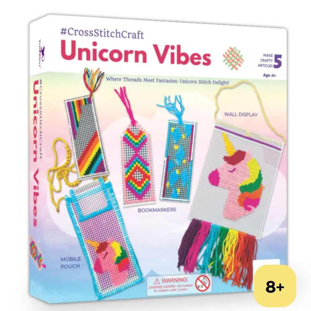 Cross Stitch Craft, Embroidery Kit, Do It Yourself Craft Activity Kit for Girls Aged 8 Years to Adults