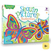 Sequin Craft Pictures - Butterflies, Art and Craft for 3-5 Year olds, Toddler Toys Games