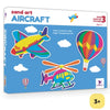 Art and Craft Kit for Kids 3-4 Years - Aircraft Design, Peel and Stick Sand Art Maker