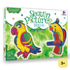 Toddler Activity Kit, Gift for Girls Boys, Art and Craft for 3-5 Year olds, Sequin Craft Pictures - Birds