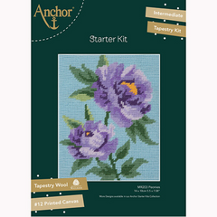 Anchor Starter Tapestry Kit - Purple Peonies