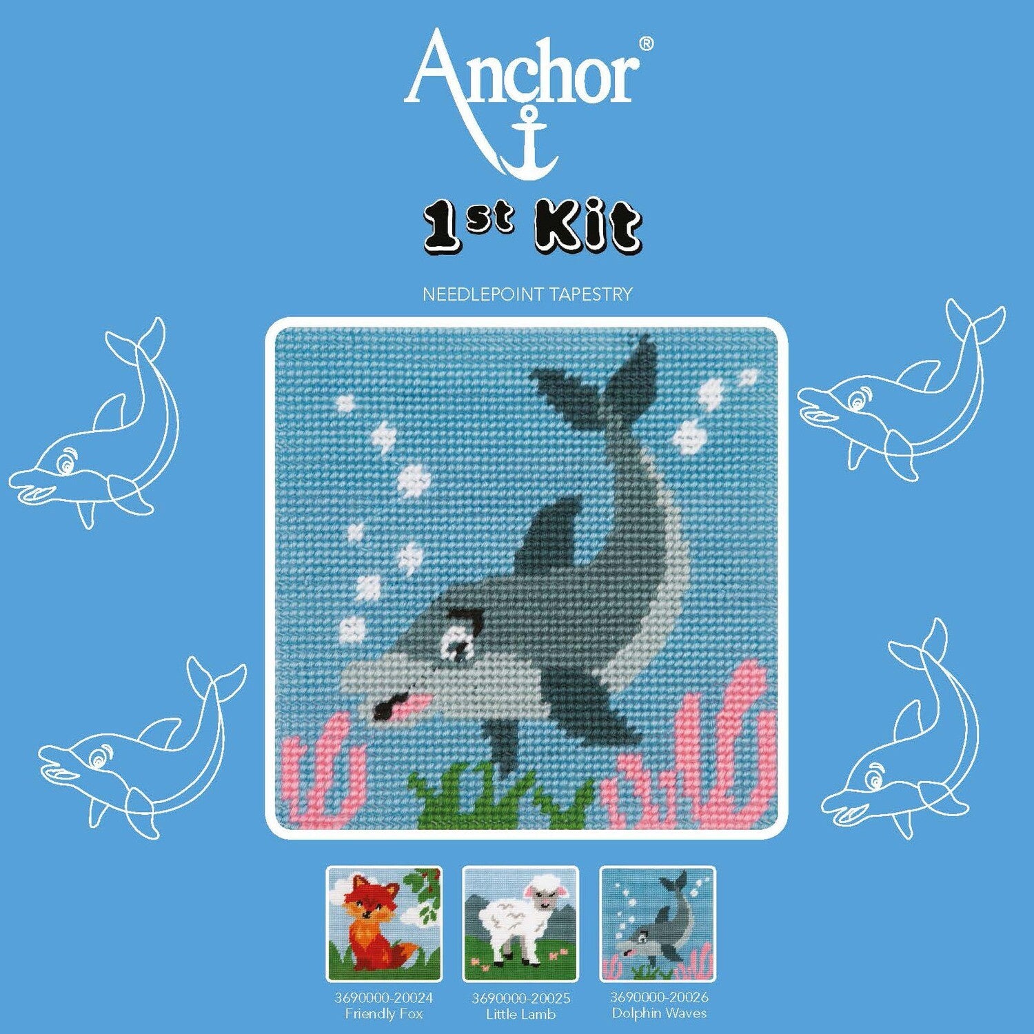 Anchor 1st Kit - Dolphin Waves Tapestry