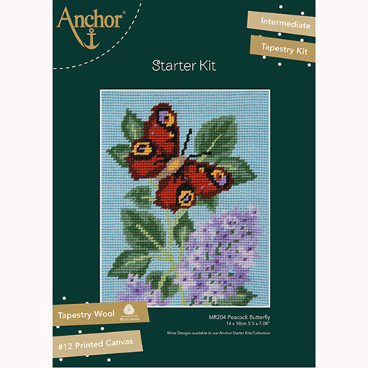 Anchor Starter Tapestry Kit - Peacock Butterfly
