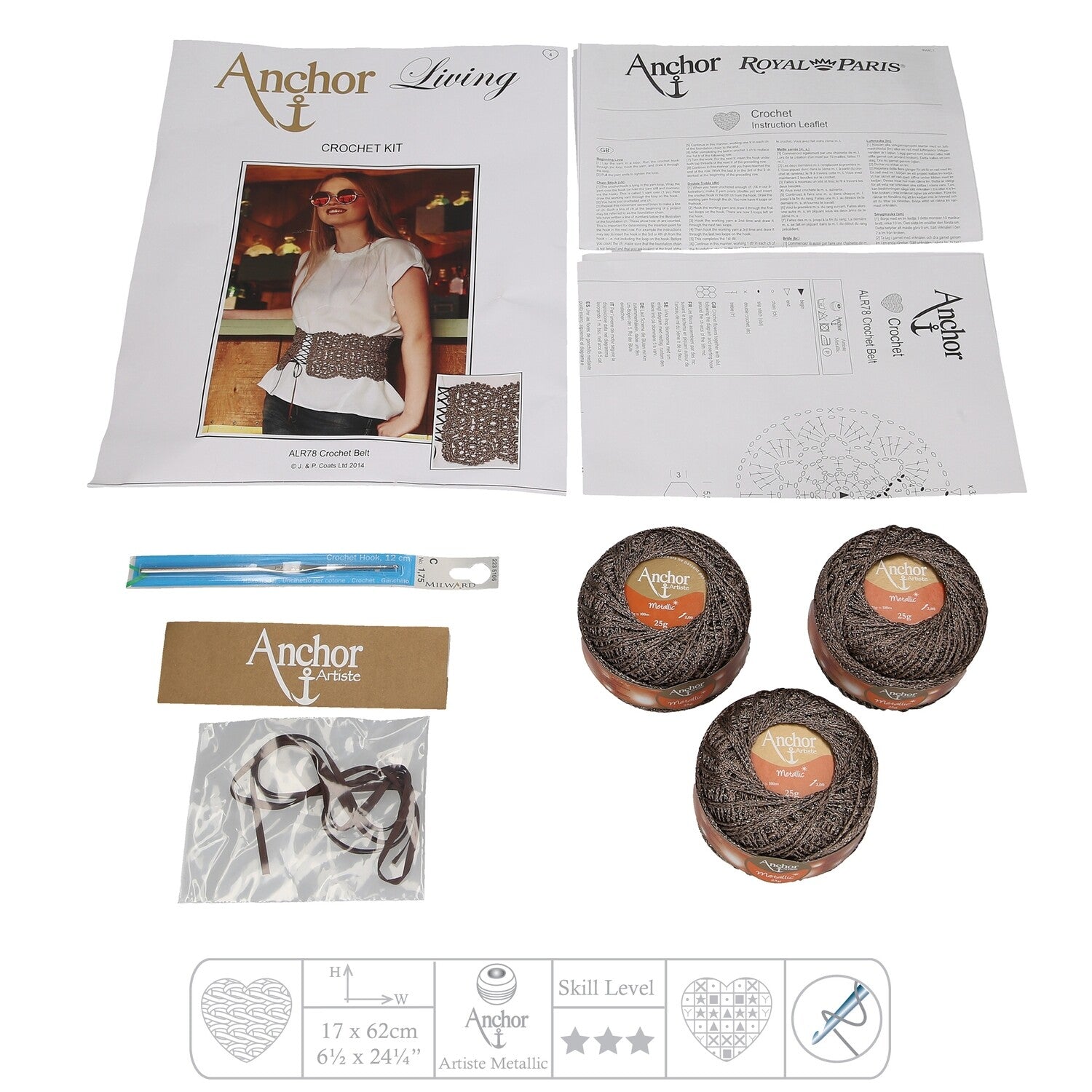 Anchor Living Kit Crochet Kit - Crochet Belt