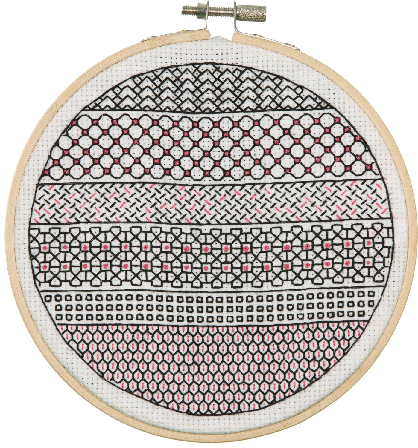 Anchor Essential Kit - Modern Blackwork Kit - Stripe