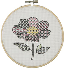 Anchor Essential Kit - Modern Blackwork Kit - Anemone