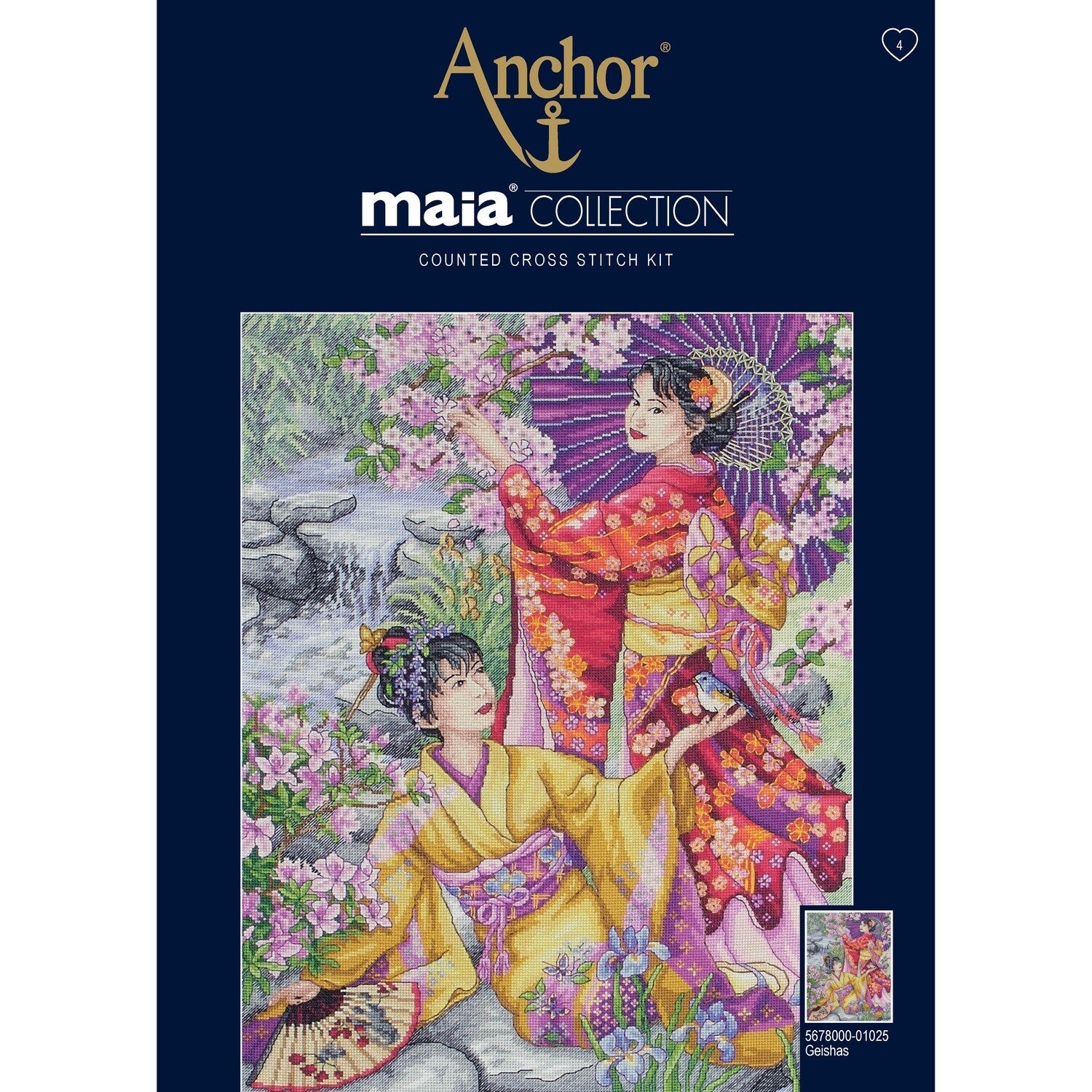 Maia Cross Stitch Kit - Geishas