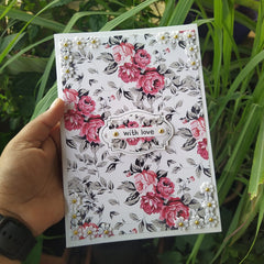 Vintage Roses Bloom | Handcrafted Greeting Card