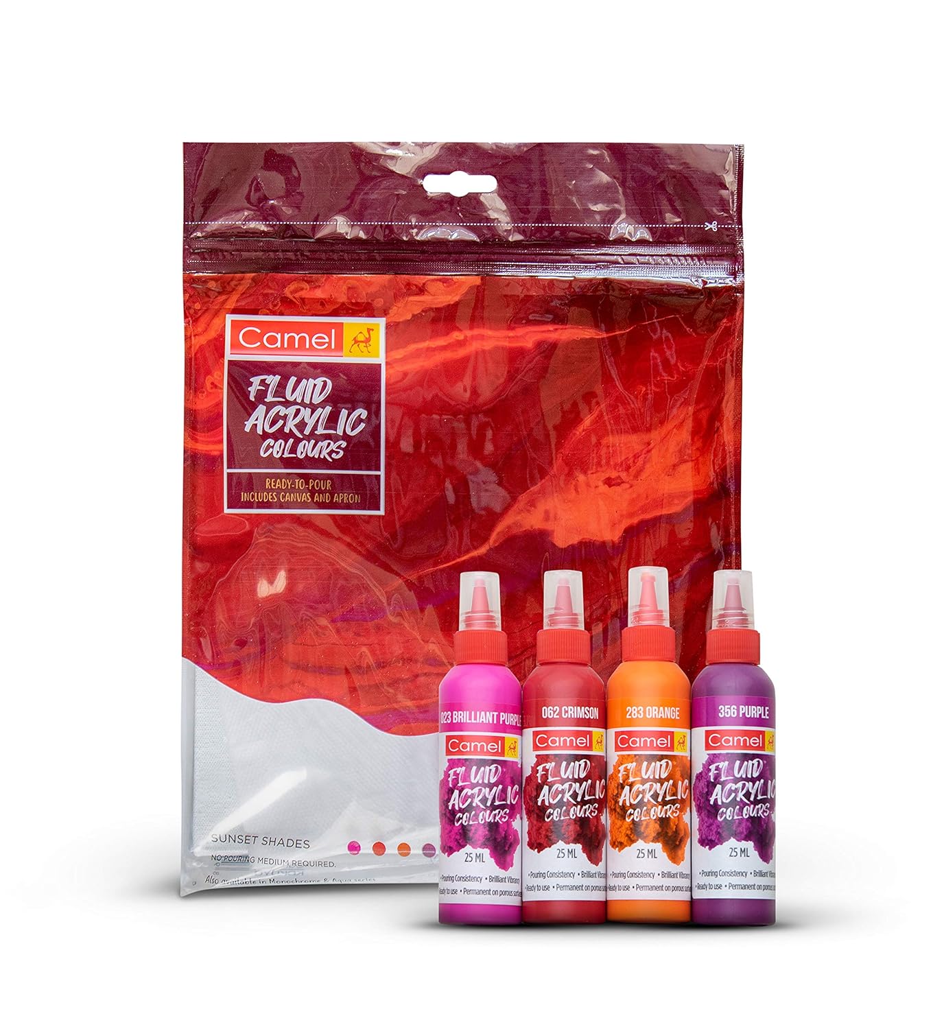 Camel Fluid Acrylic Colors Kit - Sunset