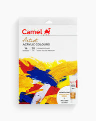 Camel Artist Acrylic Colours – Set of 14 Shades (20ml Tubes)