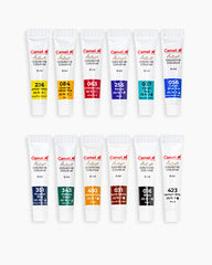 Camel Artist Gouache Colours – Set of 12 Shades (9ml Tubes)