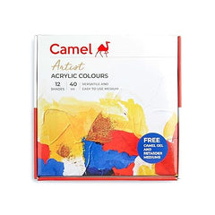 Camel - Artist Acrylic Colour 40ml Tubes (Set of 12)